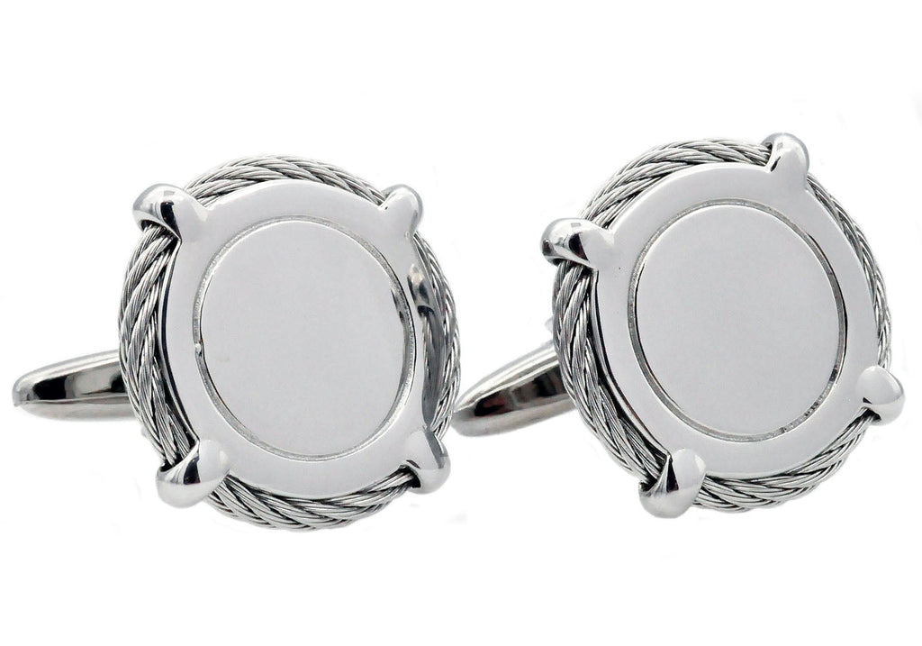 Mens Stainless Steel Cuff Links