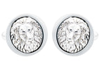 Mens Lion's Head Stainless Steel Cuff Links