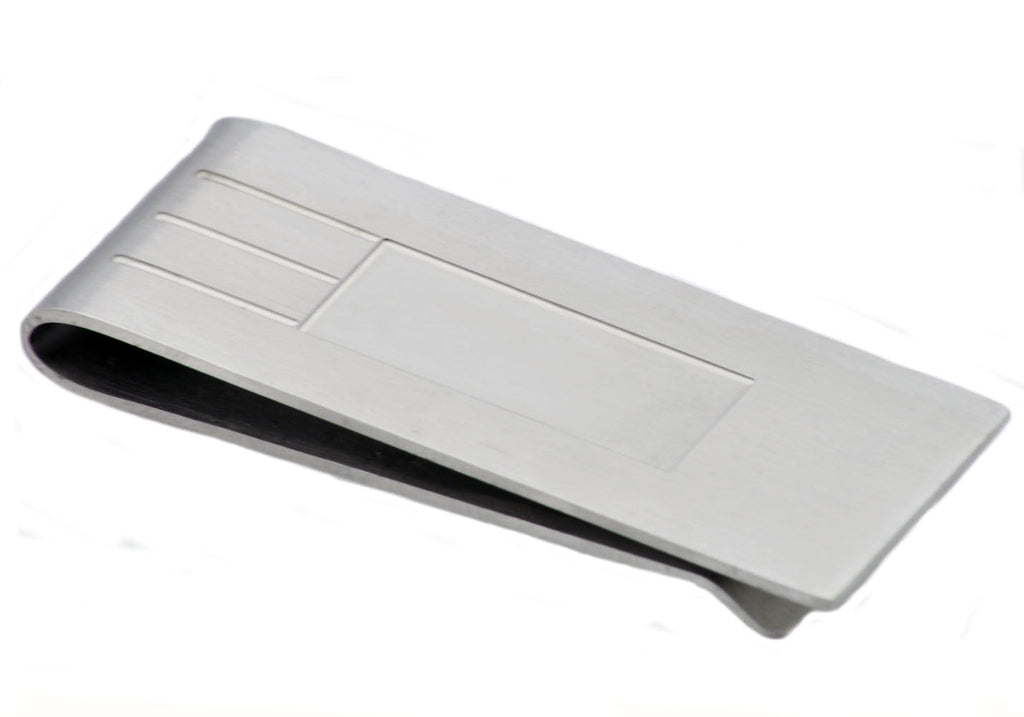 Mens Stainless Steel Money Clip