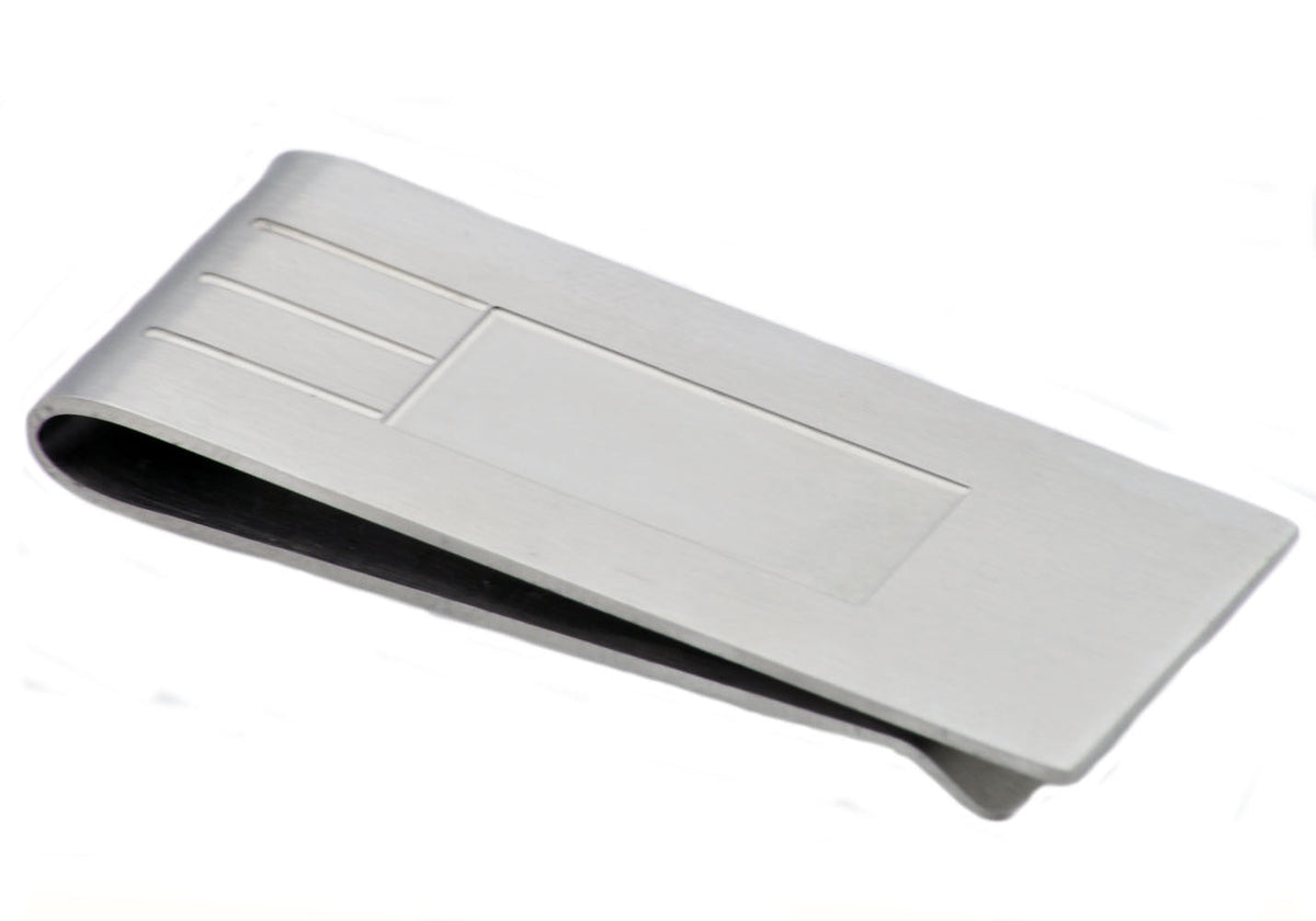 Mens Stainless Steel Money Clip
