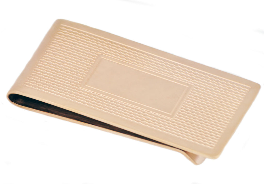 Mens Rose Stainless Steel Money Clip