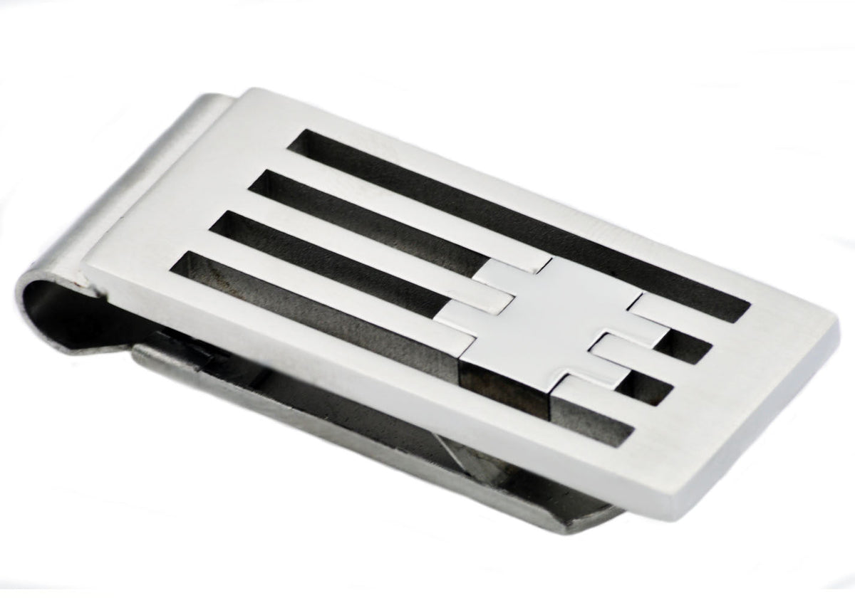 Mens Stainless Steel Money Clip