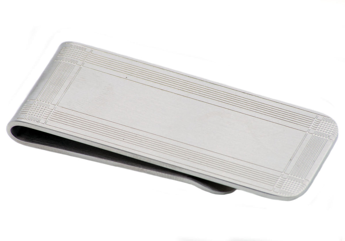Mens Stainless Steel Money Clip