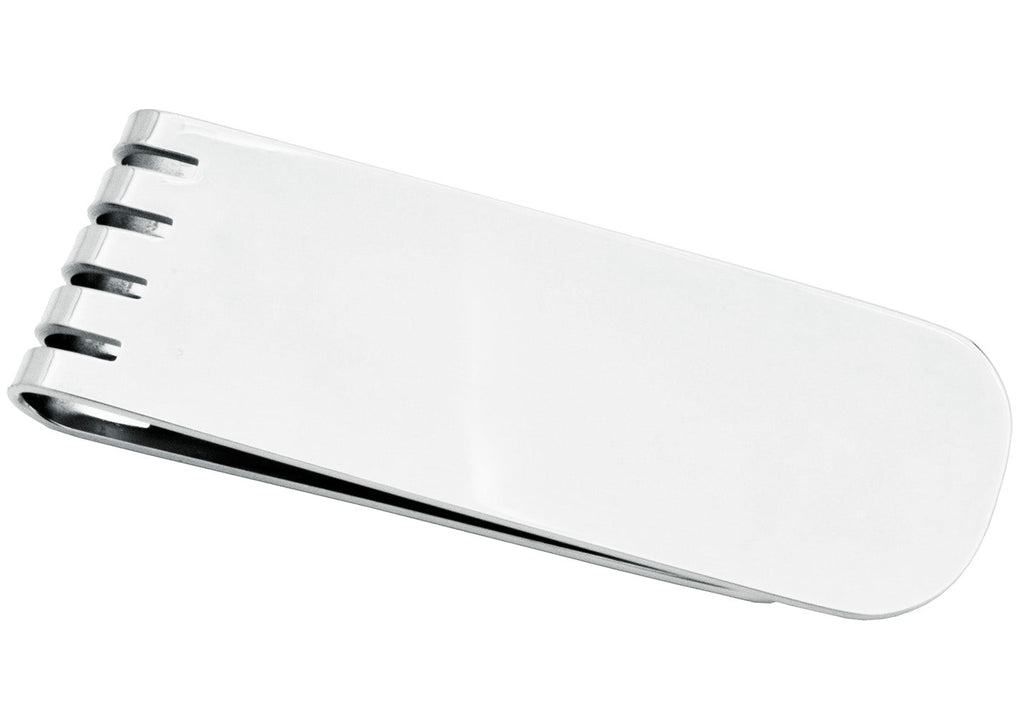 Mens Polished Stainless Steel Money Clip