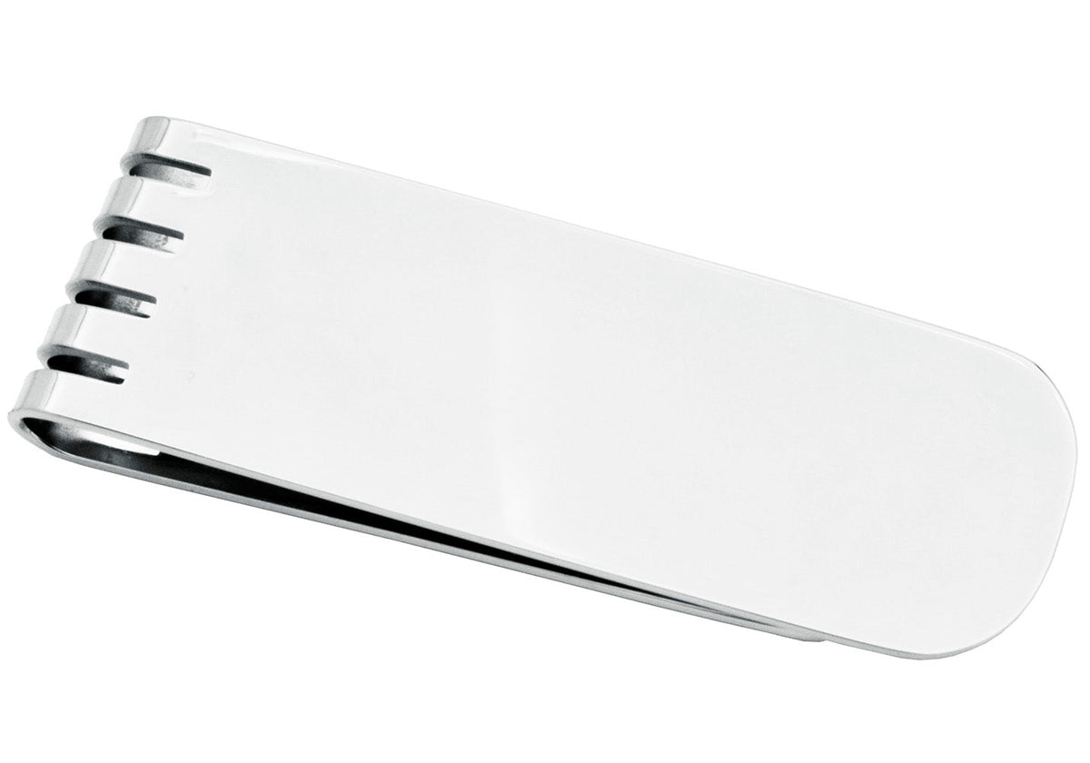 Mens Polished Stainless Steel Money Clip