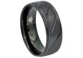 Mens Black Stainless Steel Ring