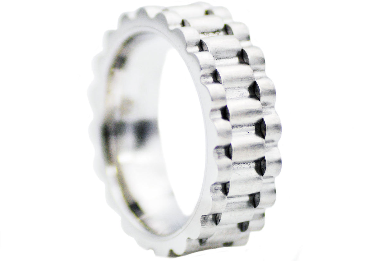Mens Stainless Steel Band Ring