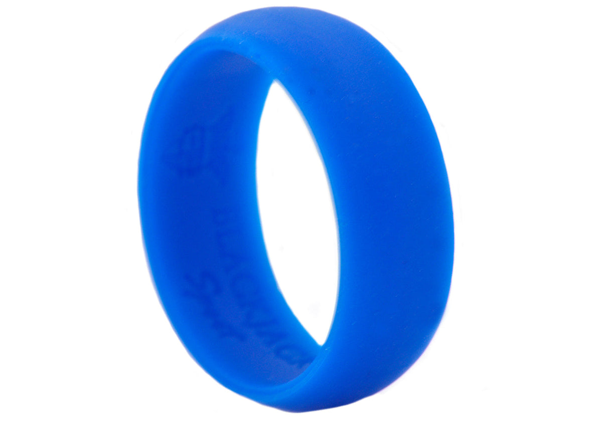Mens Sports Blue Silicone Band