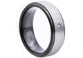 Mens Black Plated Tungsten Ring With Diamond