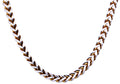 Mens 8mm Two Tone Gold Stainless Steel Franco Link Chain Necklace