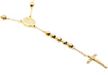 Mens Gold Stainless Steel Rosary