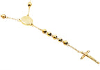 Mens Gold Stainless Steel Rosary