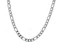 Mens Stainless Steel Figaro Link Chain Necklace