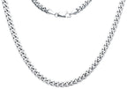 Mens 8mm Stainless Steel Cuban Link Chain Necklace With Lobster Clasp