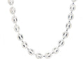 Mens Stainless Steel Puff Mariner Link Chain Necklace
