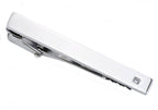 Mens Stainless Steel Tie Clip With Cubic Zirconia