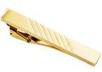 Mens Gold Stainless Steel Tie Clip