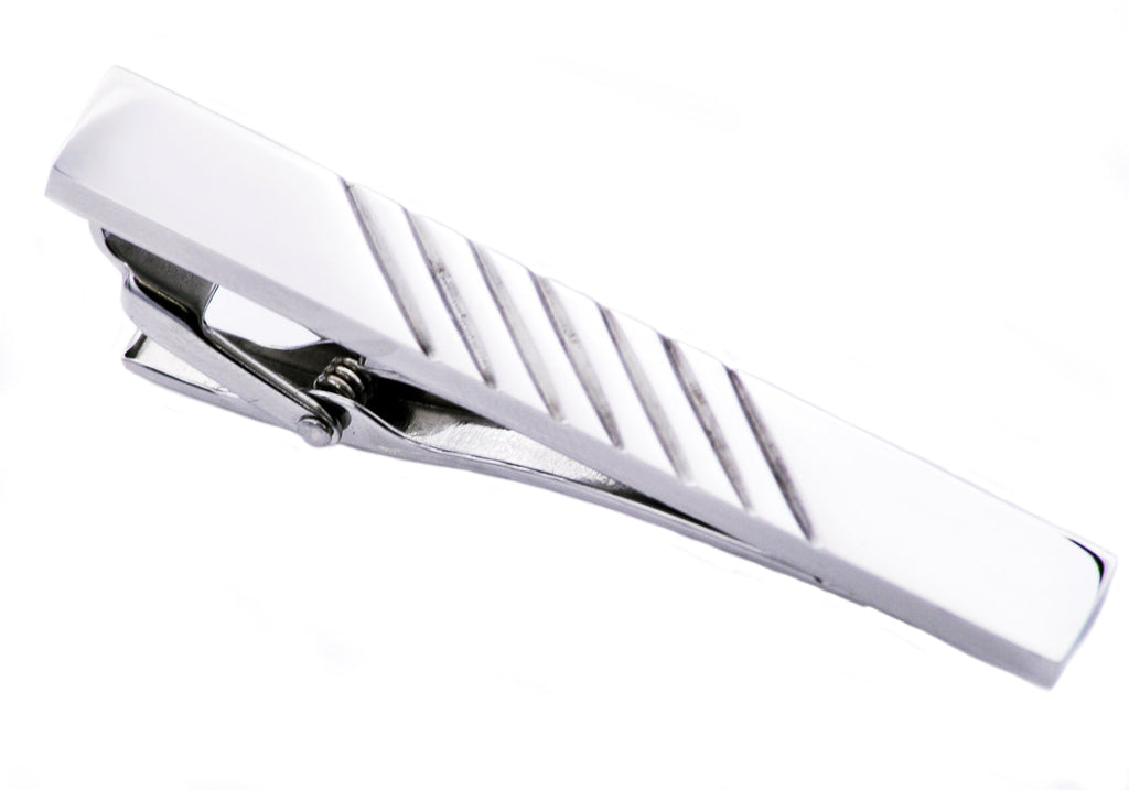 Mens Stainless Steel Tie Clip