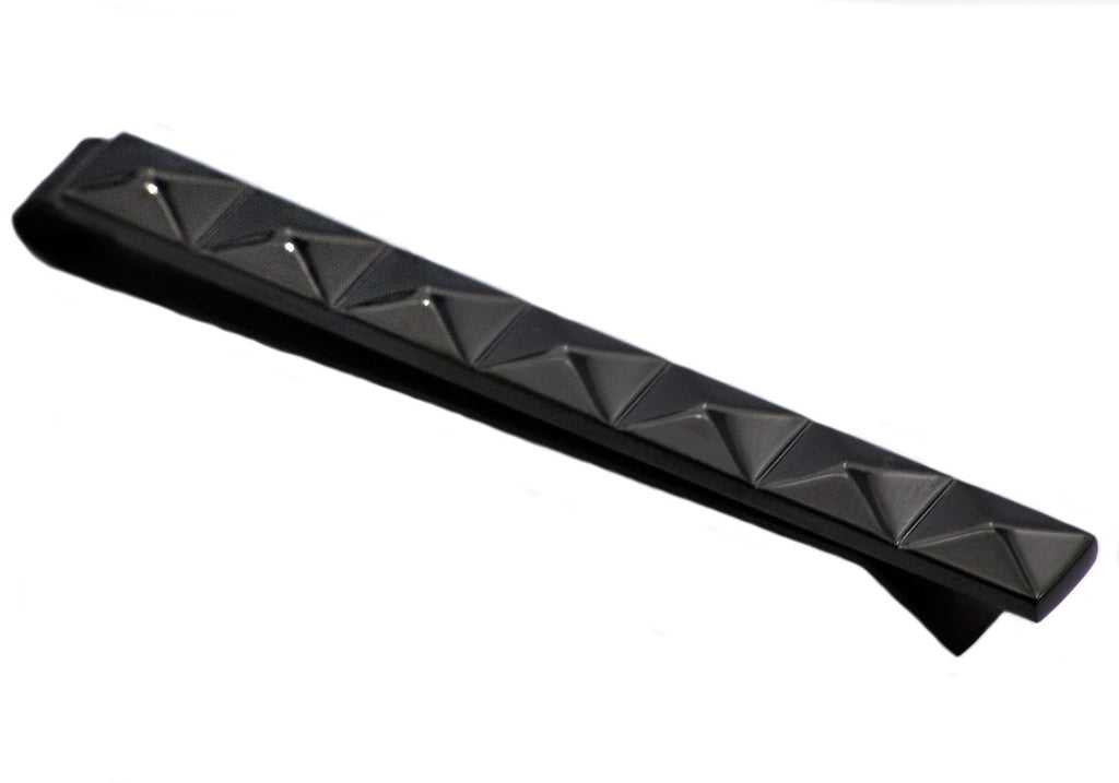 Mens Black Stainless Steel Tie Clip