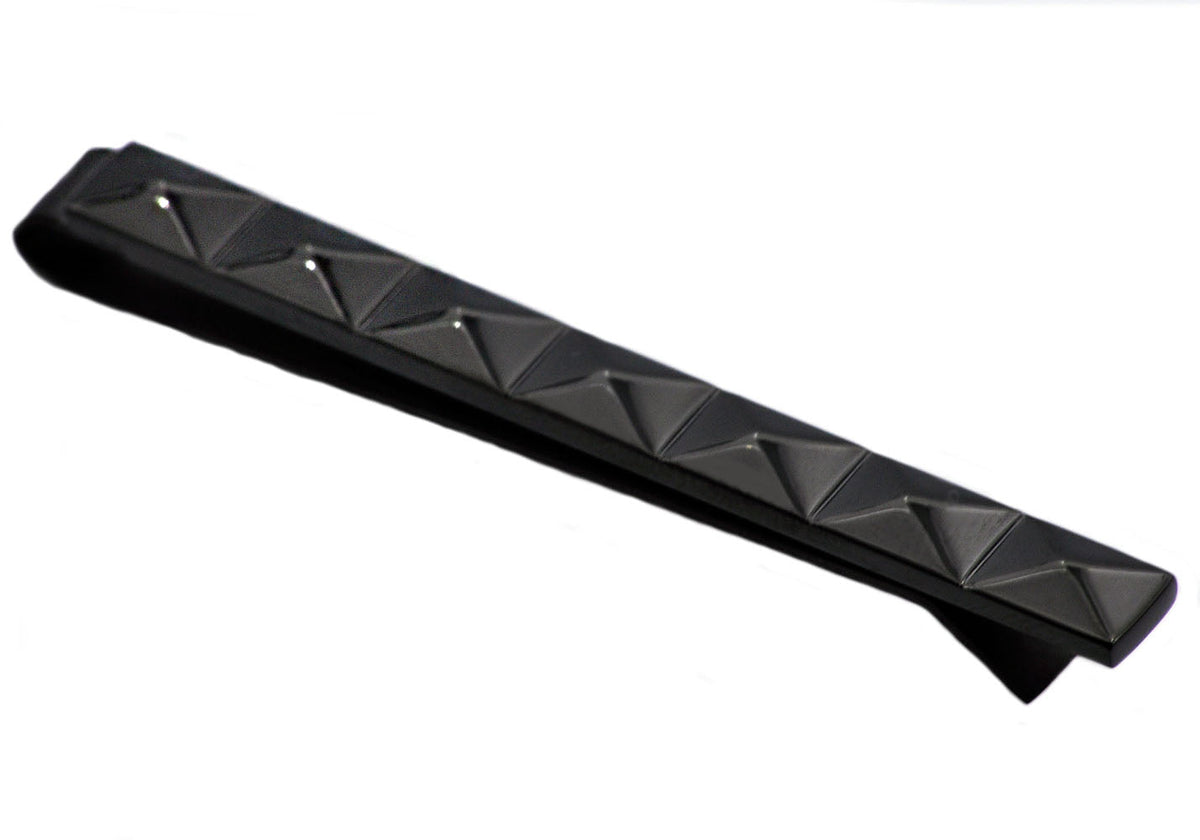 Mens Black Stainless Steel Tie Clip