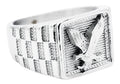 Mens Stainless Steel Eagle Ring