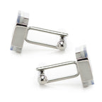 Floating Mother of Pearl Checkered Cufflinks