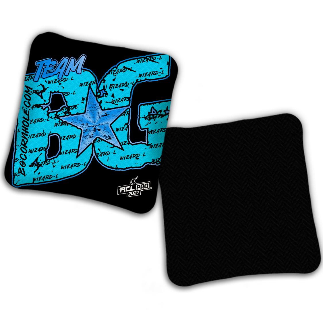 2027 ACL - BG Wizard L "Big BG Colormatch" - Pro Stamped Cornhole Bags - SET OF 4 BAGS