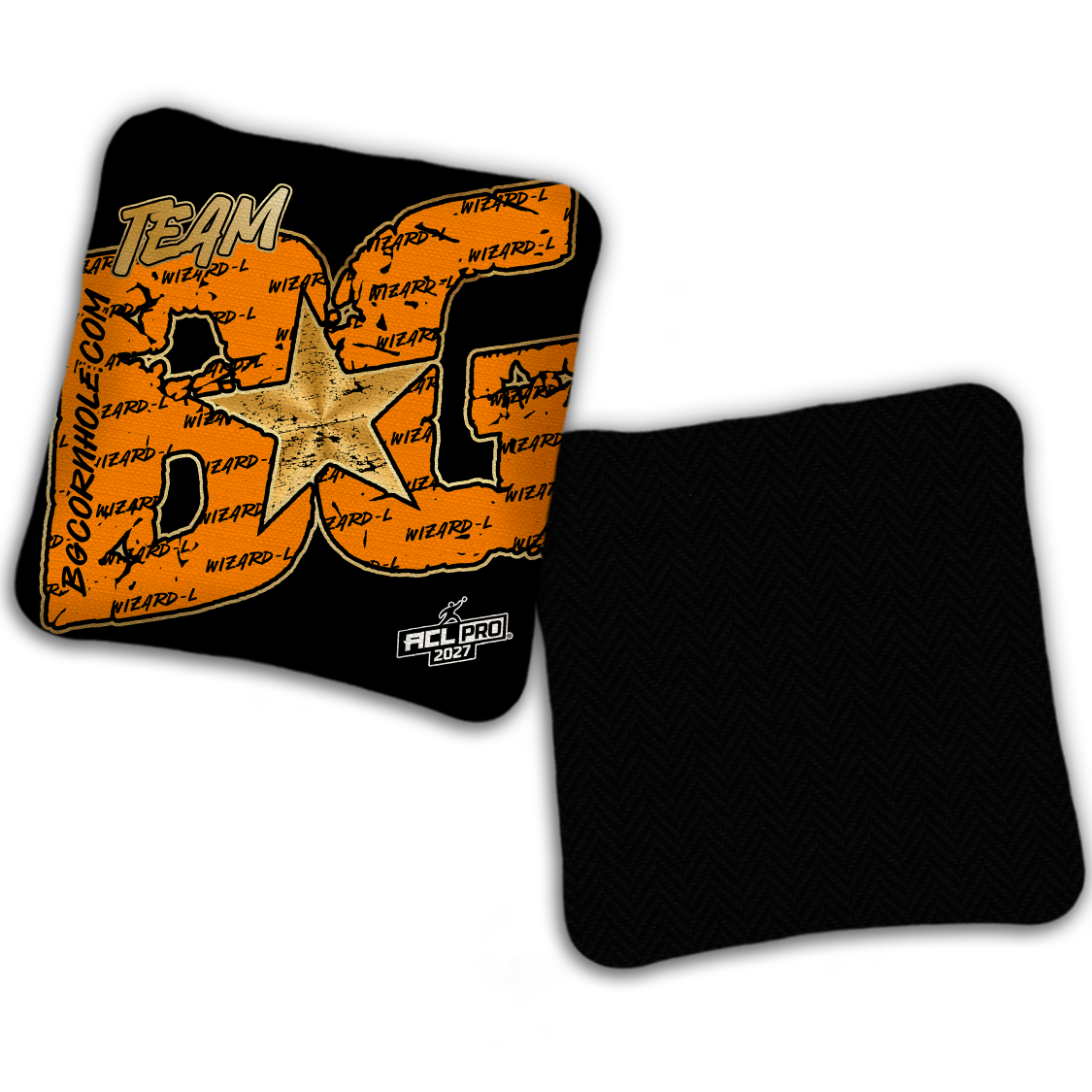 2027 ACL - BG Wizard L "Big BG Colormatch" - Pro Stamped Cornhole Bags - SET OF 4 BAGS
