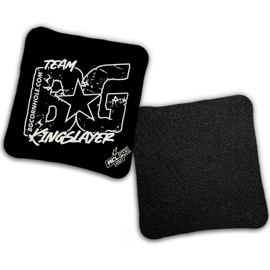 2027 ACL - BG Multiple Bag Models "OUTLINED TEAM BG" - Pro Stamped Cornhole Bags - SET OF 4 BAGS
