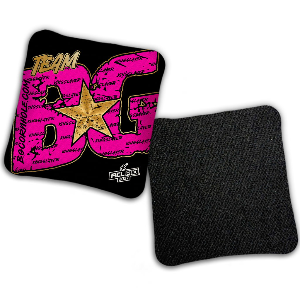 2027 ACL - BG Kingslayer "Big BG Colormatch" - Pro Stamped Cornhole Bags - SET OF 4 BAGS
