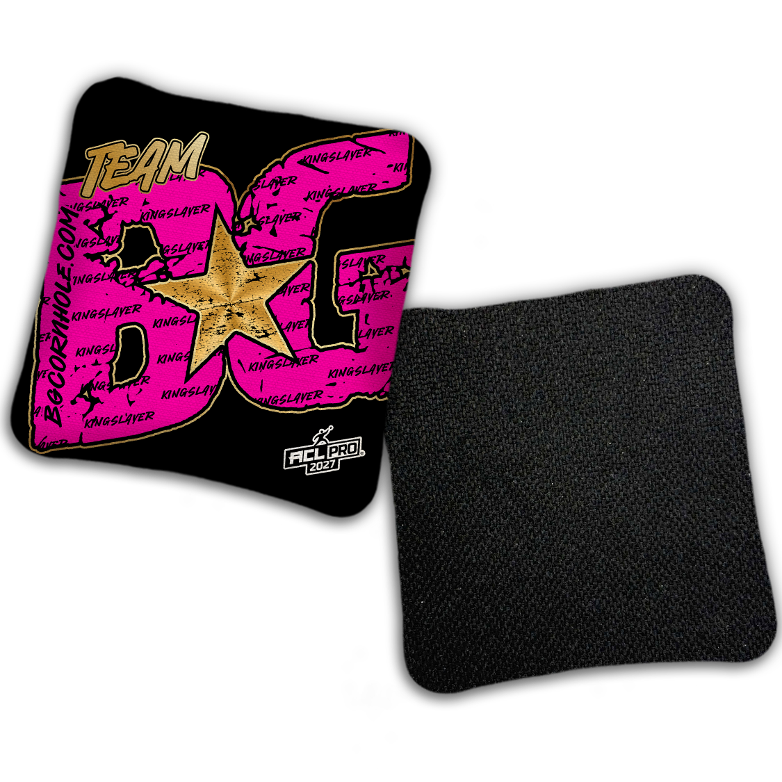 2027 ACL - BG Kingslayer "Big BG Colormatch" - Pro Stamped Cornhole Bags - SET OF 4 BAGS