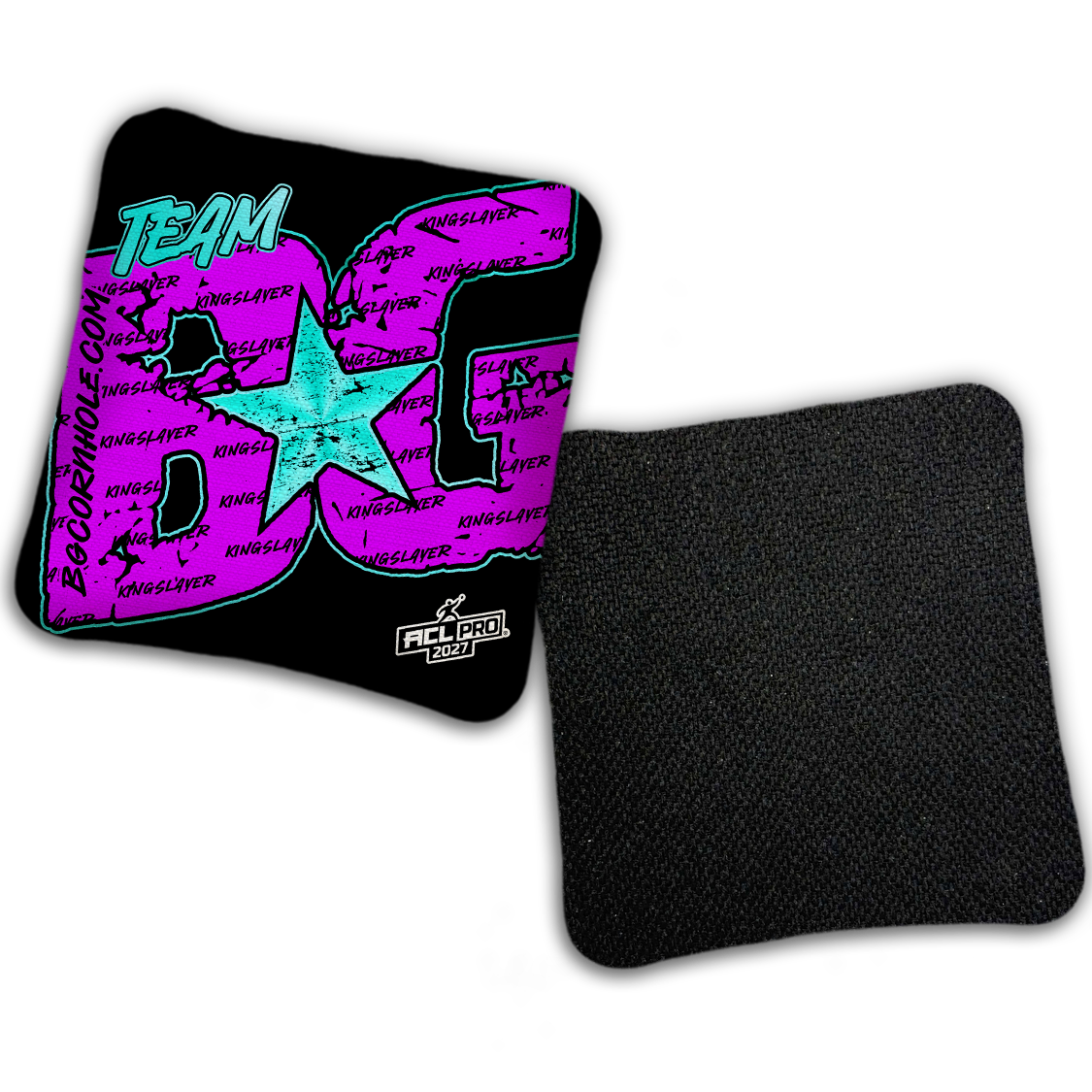 2027 ACL - BG Kingslayer "Big BG Colormatch" - Pro Stamped Cornhole Bags - SET OF 4 BAGS