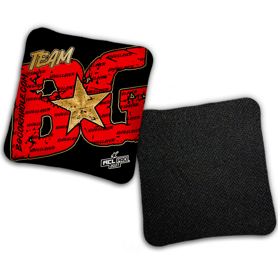 2027 ACL - BG Kingslayer "Big BG Colormatch" - Pro Stamped Cornhole Bags - SET OF 4 BAGS