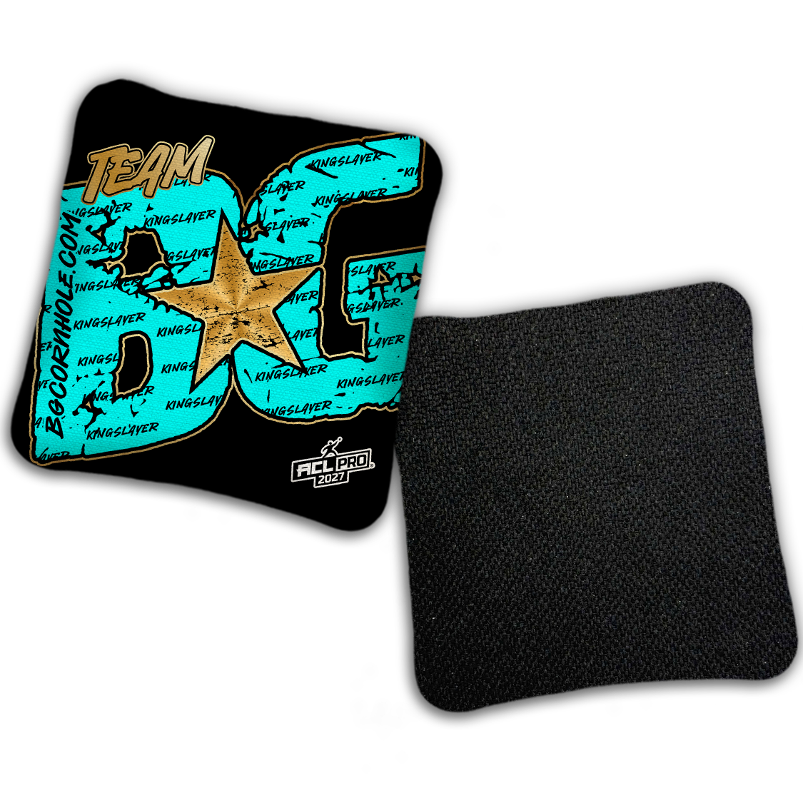 2027 ACL - BG Kingslayer "Big BG Colormatch" - Pro Stamped Cornhole Bags - SET OF 4 BAGS