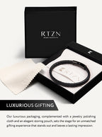 7mm Black Braided Leather Bracelet