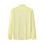 Barocco Capri Men's Linen Long Sleeve Shirt - Canary