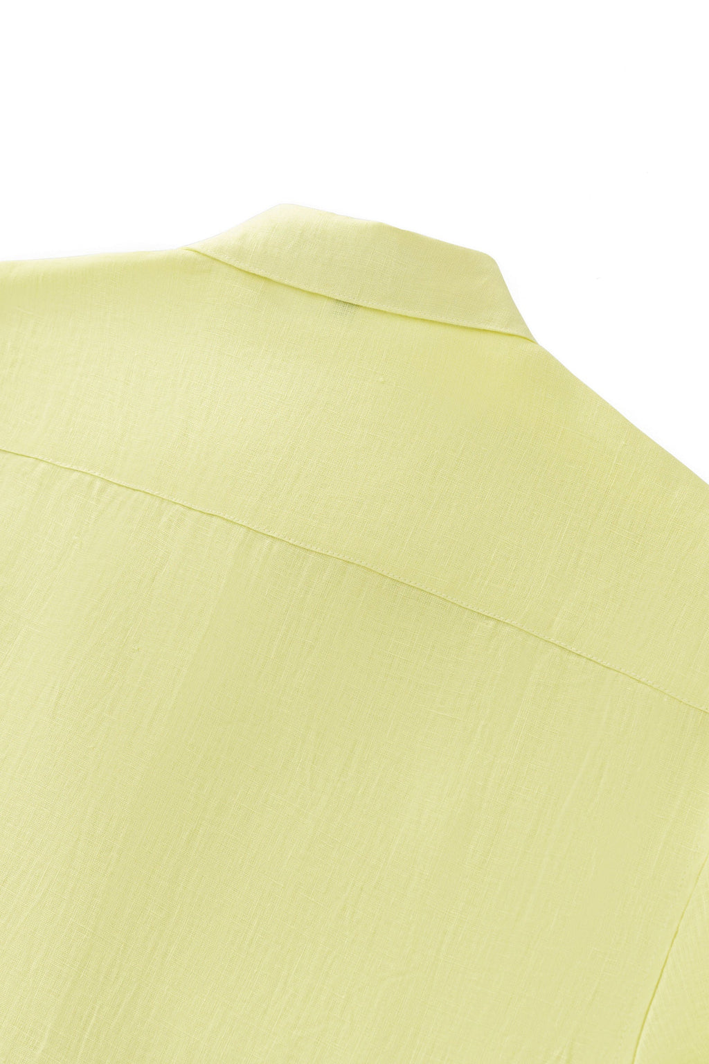 Barocco Capri Men's Linen Long Sleeve Shirt - Canary