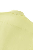 Barocco Capri Men's Linen Long Sleeve Shirt - Canary