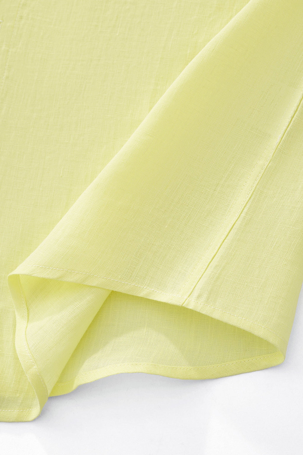 Barocco Capri Men's Linen Long Sleeve Shirt - Canary