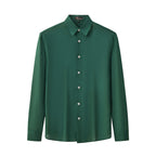 Barocco Capri Men's Linen Long Sleeve Shirt - Hunter Green