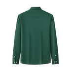 Barocco Capri Men's Linen Long Sleeve Shirt - Hunter Green