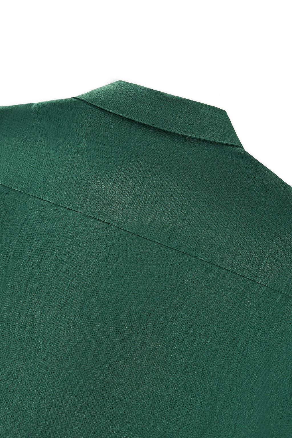Barocco Capri Men's Linen Long Sleeve Shirt - Hunter Green