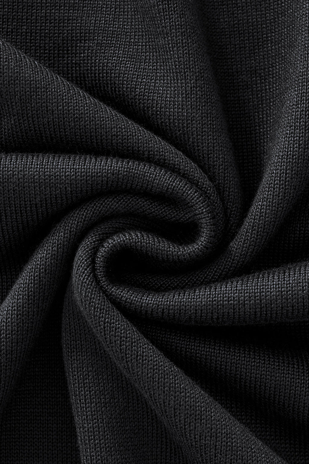 Axis Contrast Stitch Knit LS BLACK