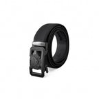 Flat Leather Lion Auto BKL Belt – Gunmetal GUN/BLACK