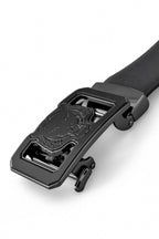 Flat Leather Lion Auto BKL Belt – Gunmetal GUN/BLACK