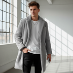 Teddy Comfort Long Coat GREY