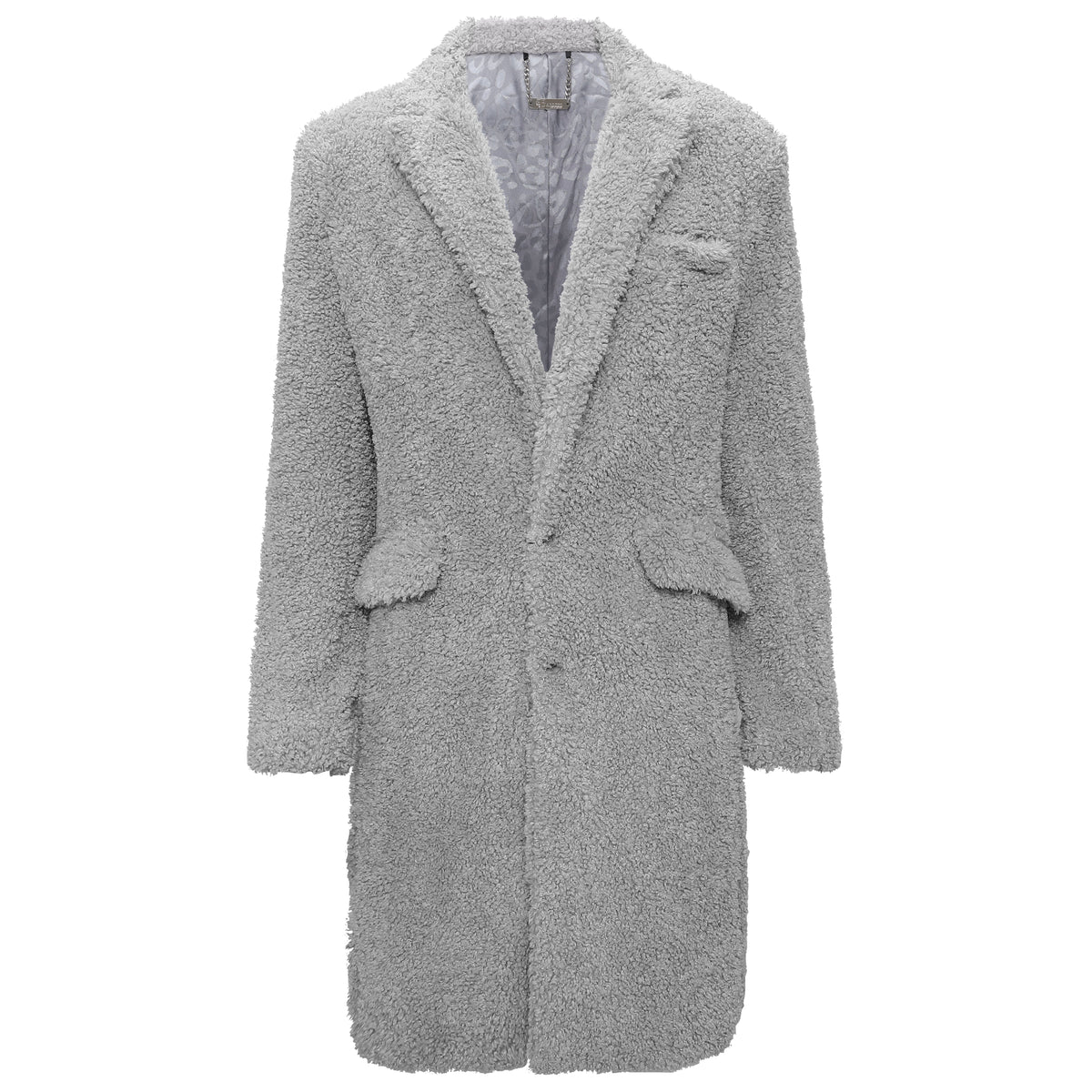 Teddy Comfort Long Coat GREY