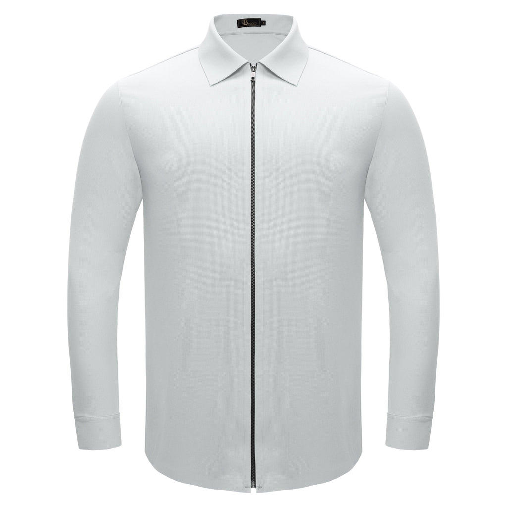 Zenith Zip Shirt WHITE