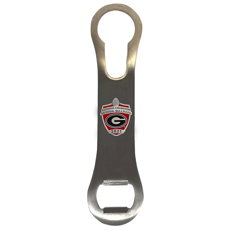 Georgia Bulldogs National Champions 2021 Shield Logo Bottle Opener