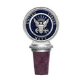 Navy Bottle Stopper